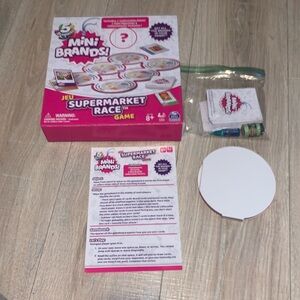 Supermarket Race Game Family Fun Jeu 5 Surprise Mini Brands Board Game